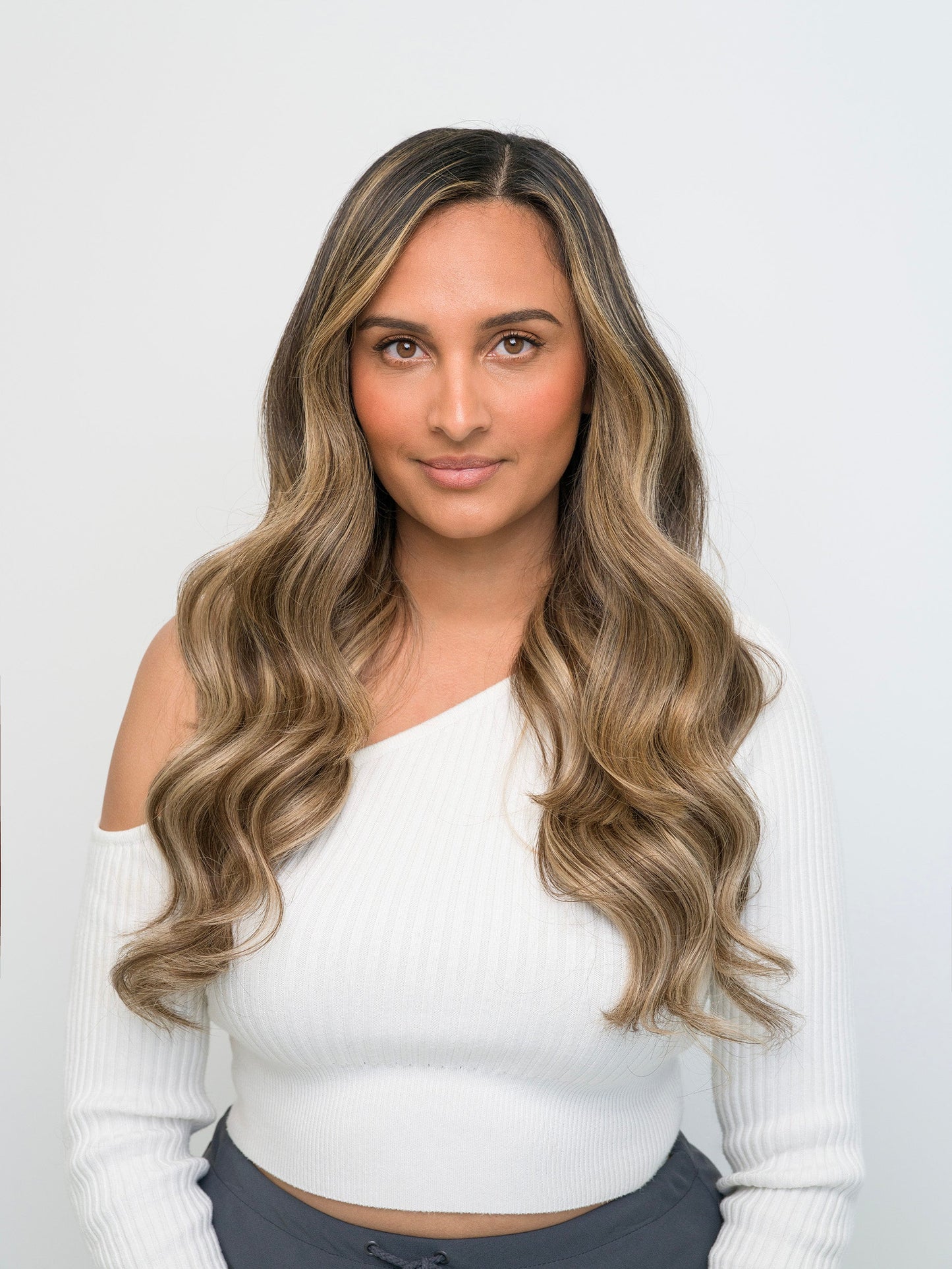 Extra Hair Extension Piece - Dark Brown & Blonde Mix #BM